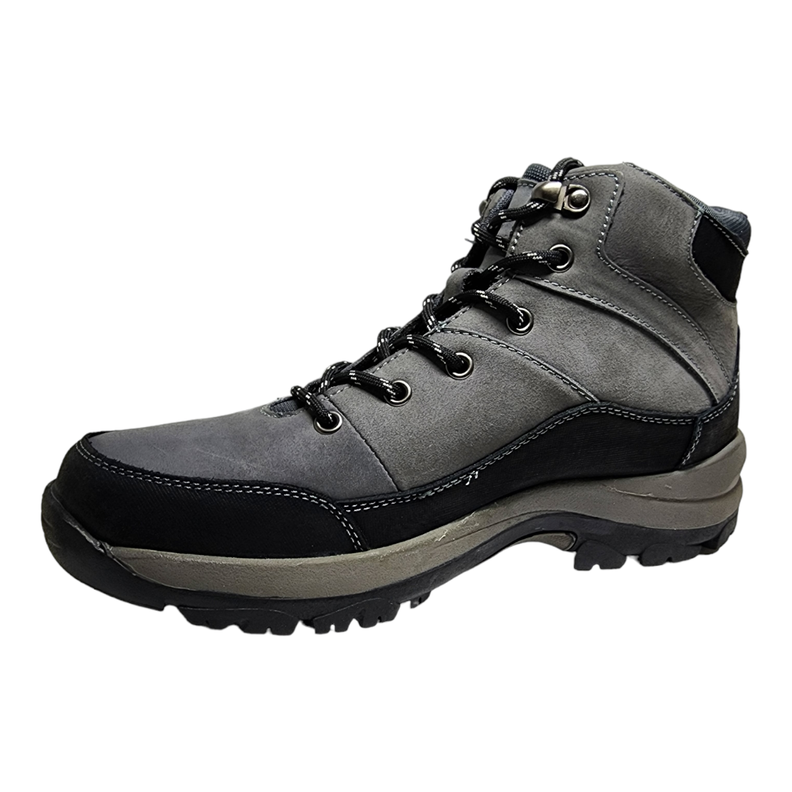 Zapatilla Caña Hombre Natgeo Gris y Negro-2