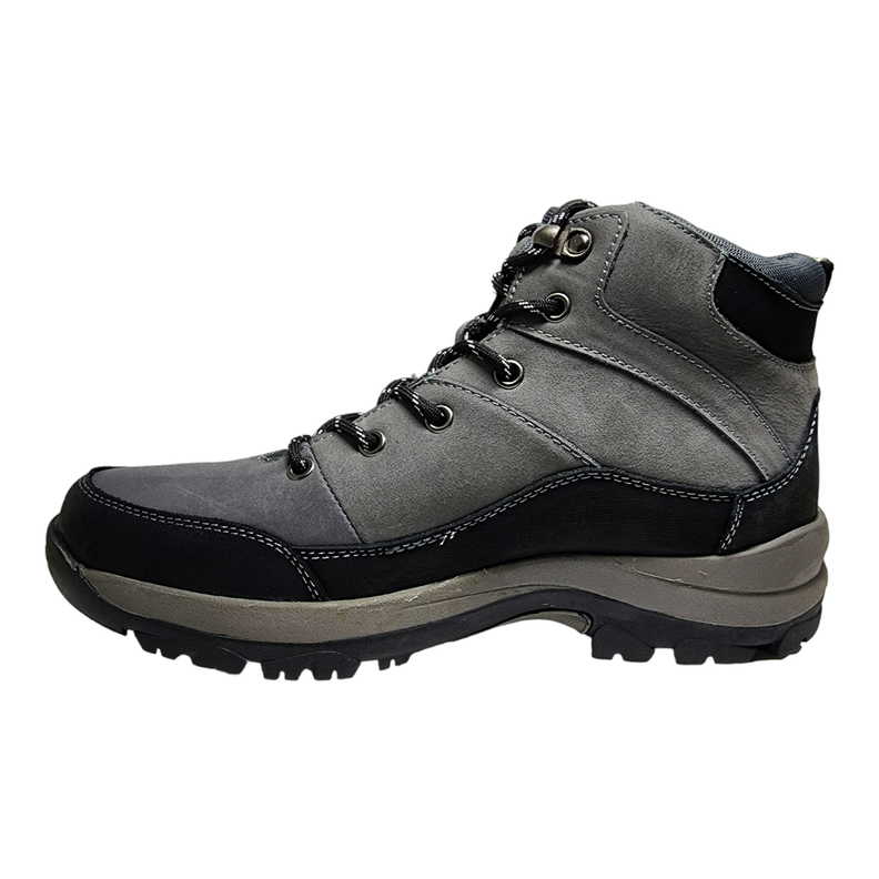 Zapatilla Caña Hombre Natgeo Gris y Negro-1