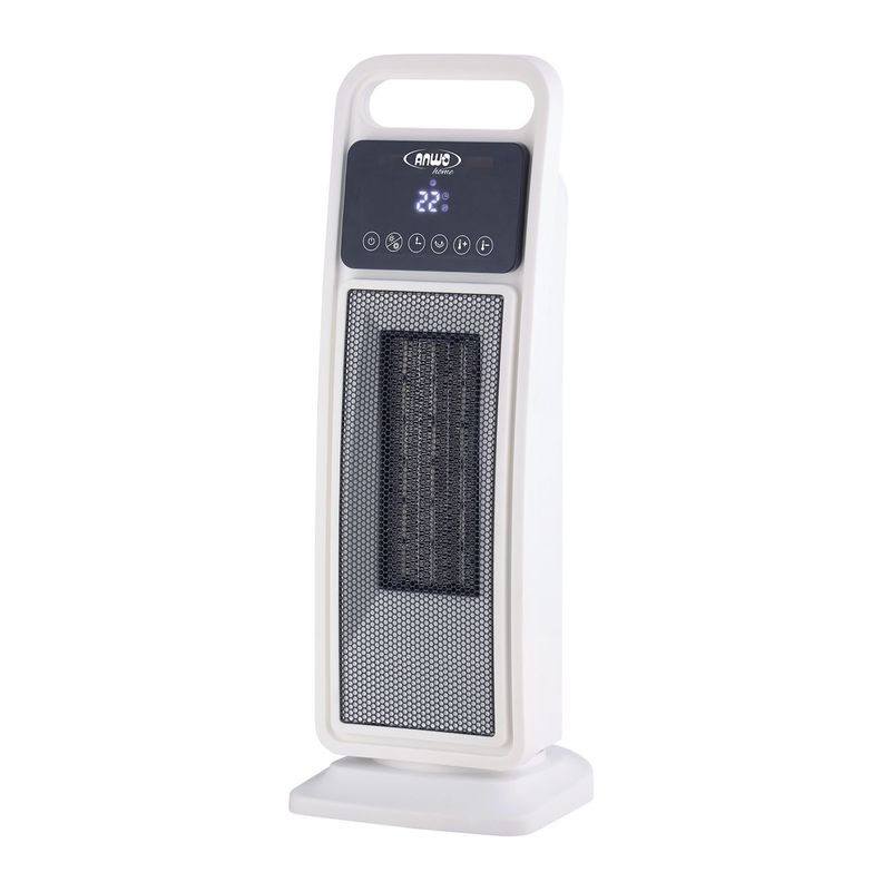 Calefactor Eléctrico ANWO PTC 2000W Torre Blanco-0