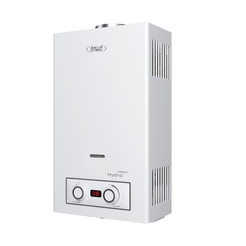 Calefón Anwo 8 Litros Gas Natural Tiro Natural  Hitech Hydro 16-0