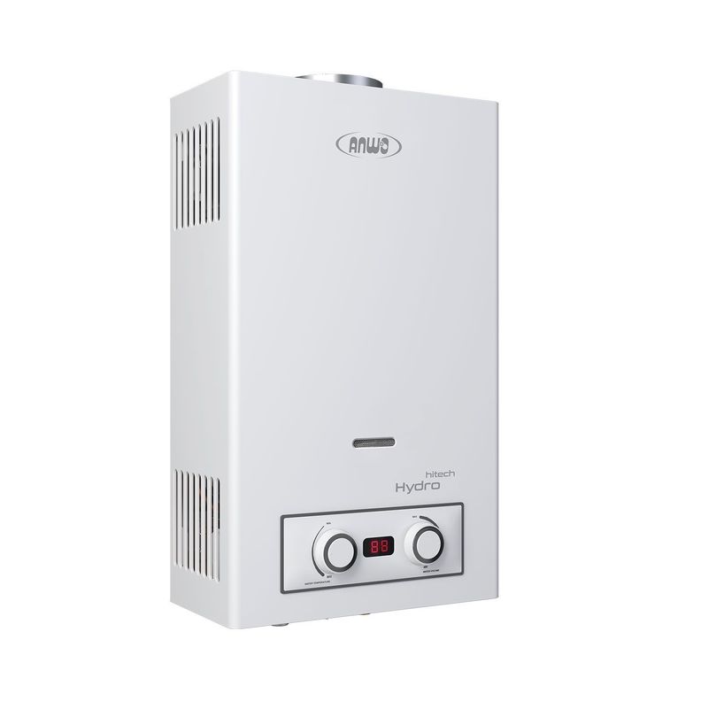 Calefón Anwo 8 Litros Gas Natural Tiro Natural  Hitech Hydro 16-2