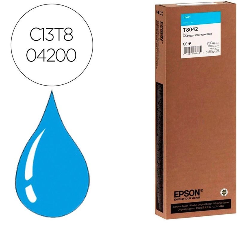 TINTA EPSON CYAN T804200 ULTRACHROME HDX/HD 700ML-2