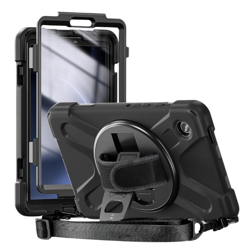FUNDA TABLET SAMSUNG GALAXY TAB  A9 SM-X110 SM-X115 NEGRO-0