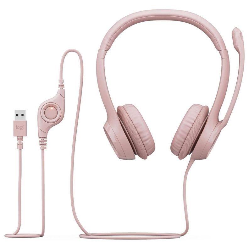 AUDIFONO LOGITECH USB H390 ROSA-2