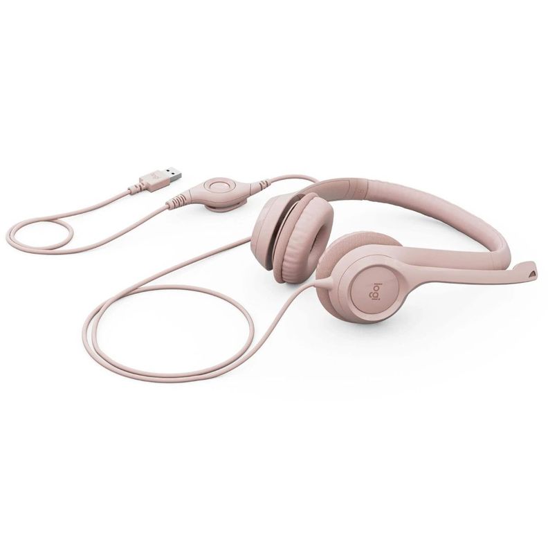 AUDIFONO LOGITECH USB H390 ROSA-3