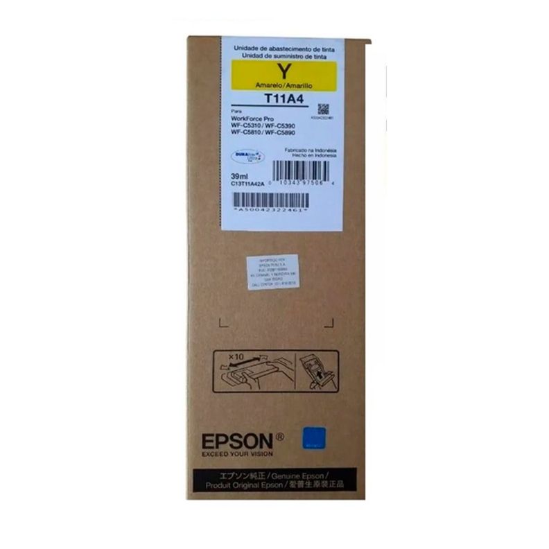 Cartucho De Tinta Epson T11A4 Amarillo 39ML-2