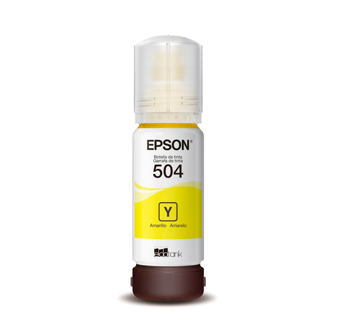 Botella De Tinta Epson T504 Amarillo 7500 Páginas-2
