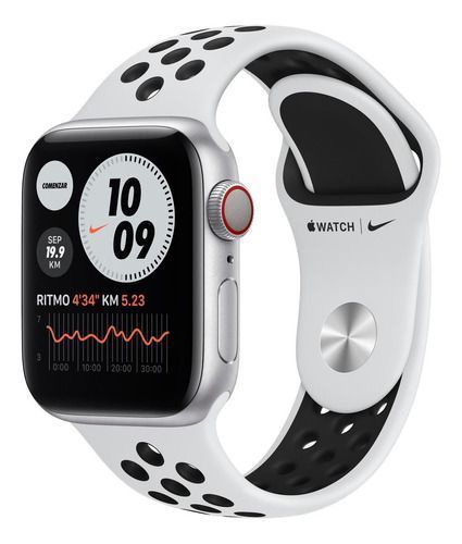 Apple Watch Nike (gps + Cellular) Series 6 40mm Silver -0