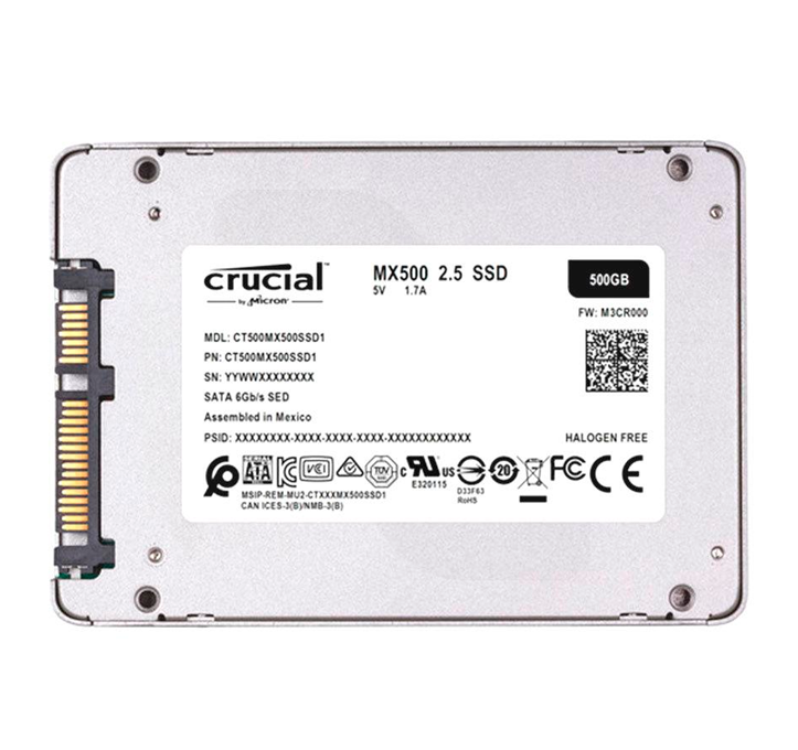 Disco Crucial Unidad SSD 500GB Sata3 2.5