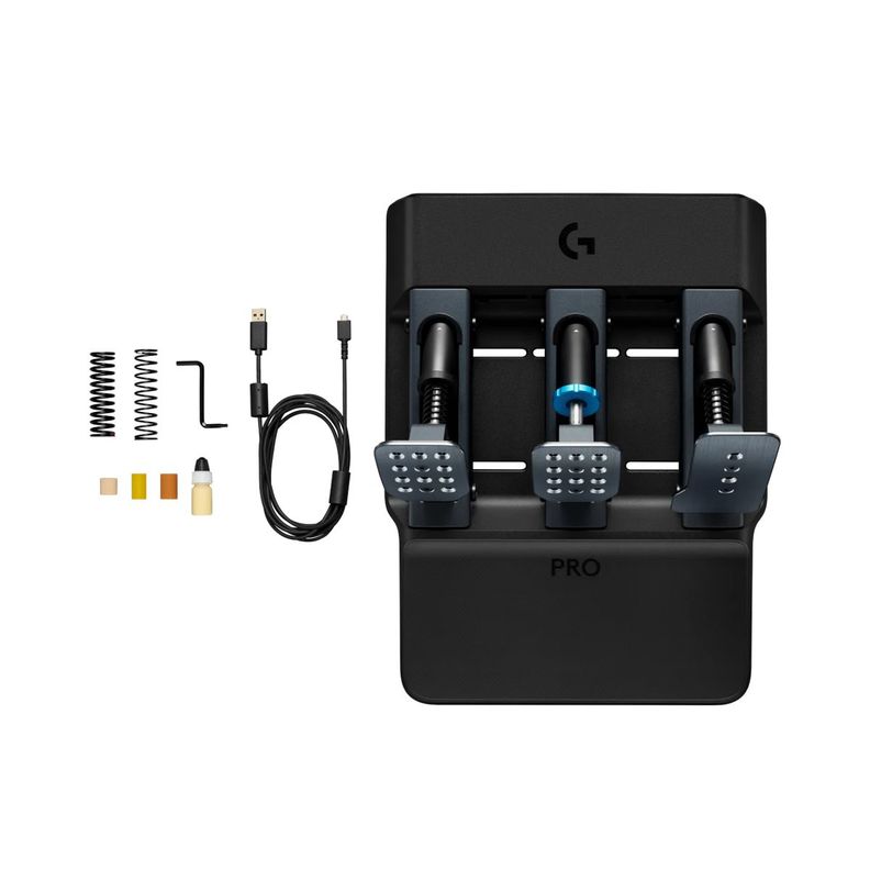 PEDALES LOGITECH PARA CARRERAS G PRO BLACK-3