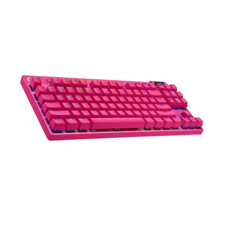 TECLADO LOGITECH PRO X TKL LIGHTSPEED MAGENTA-2