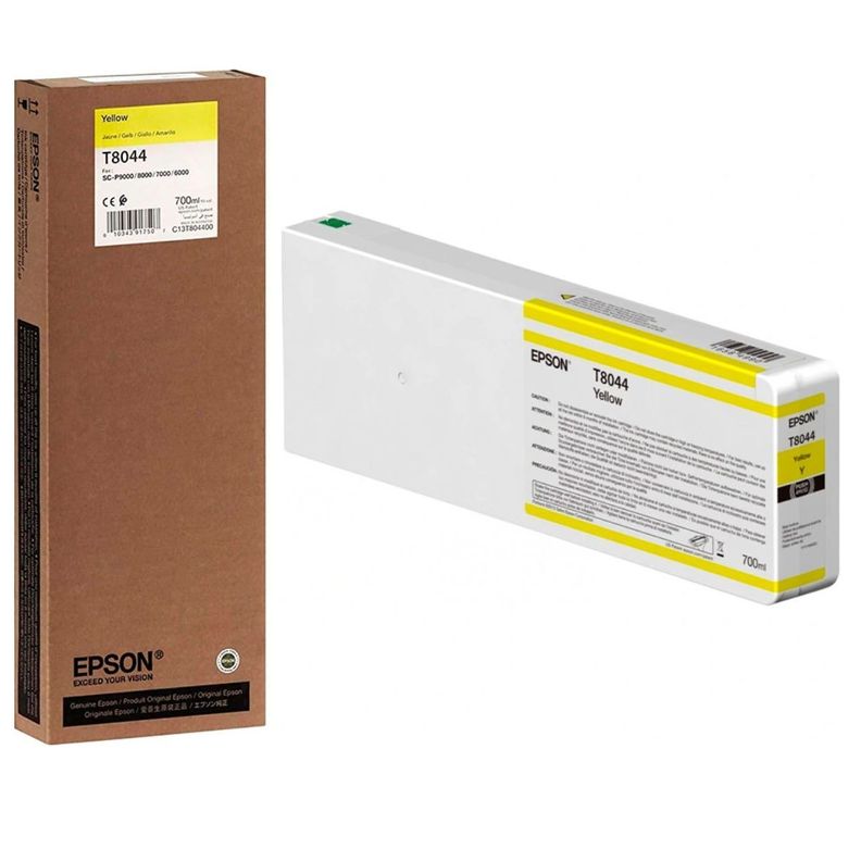 TINTA EPSON YELLOW ULTRACHROME HDX/HD 700ML ( T804400)-0