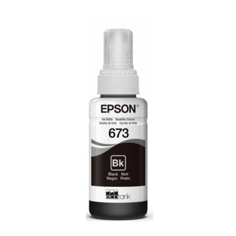 Botella De Tinta Epson T673 Color Negro 70 ml-0