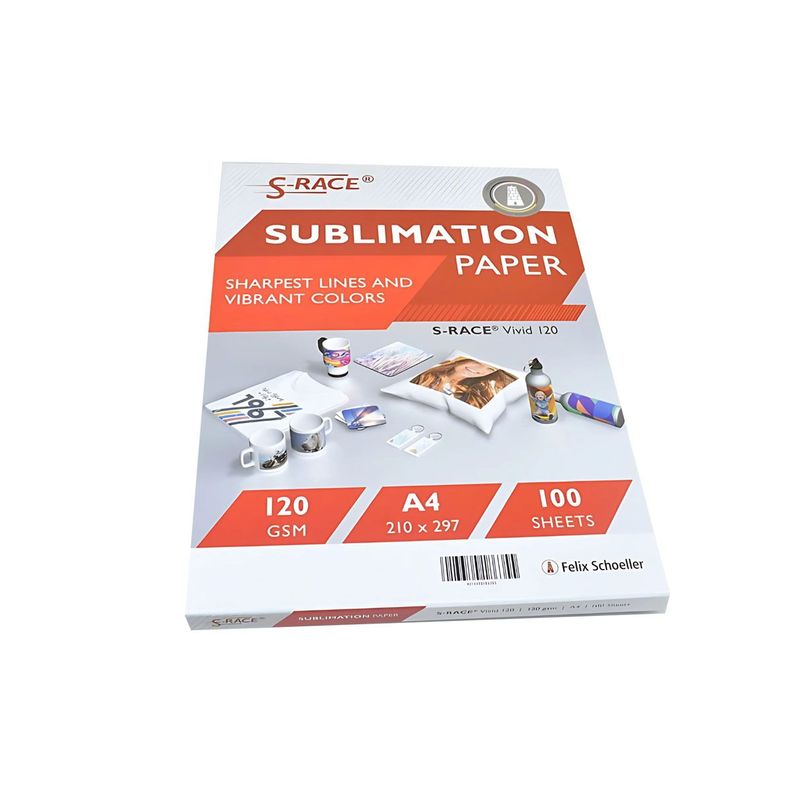 PAPEL DE SUBLIMACION S-RACE 12OGRS A4 11O UN.-0