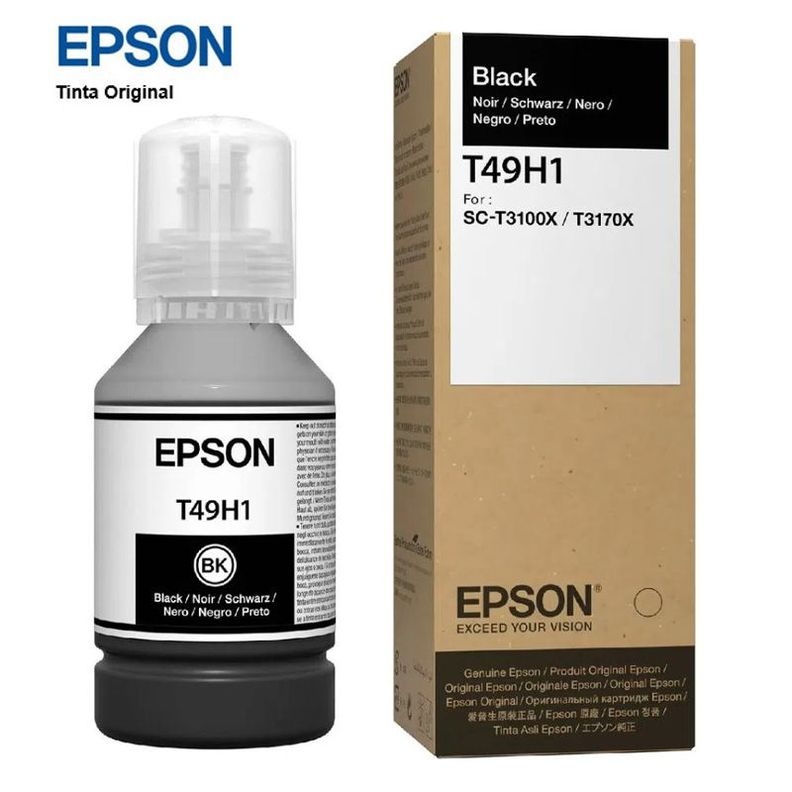 Botella de Tinta Original Epson T49H100 Negro / 140ml-1