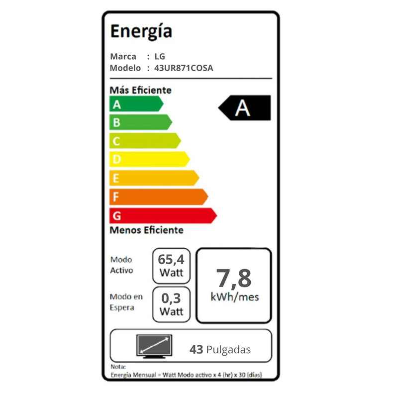 Smart Tv LG 43UR871C0S Pantalla Plana De 43" 4K-2