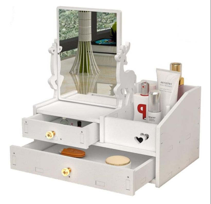 Organizador de Maquillaje Con Espejo-0
