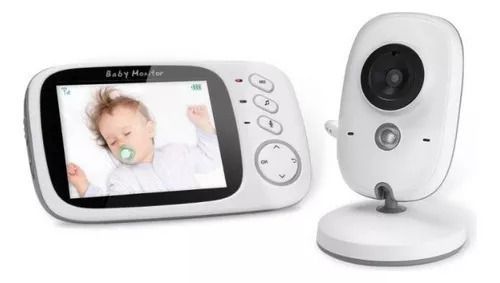 Camara Monitor para bebe 3.2 pulgadas audio y visión nocturna-1