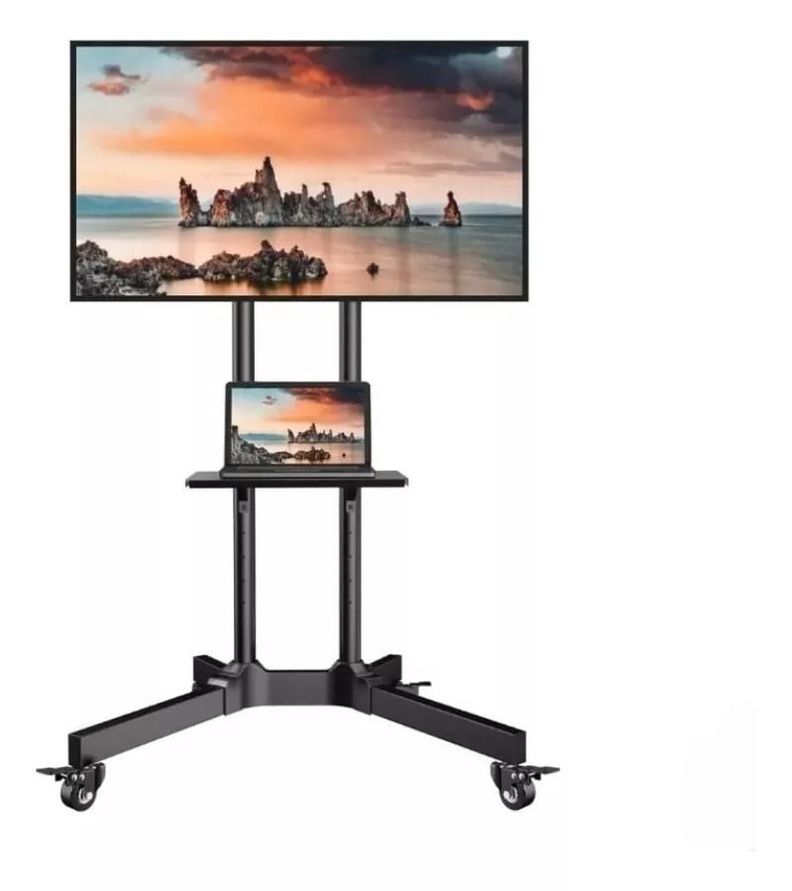 Soporte Tv 32 A 65 pulgadas Pedestal Ruedas Soporte Stand Móvil-2