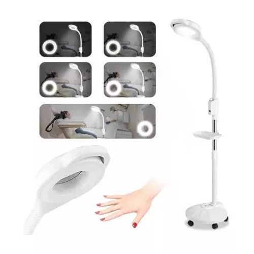Lámpara Led Con Lupa De Pedestal Para Lashista Extensiones-2