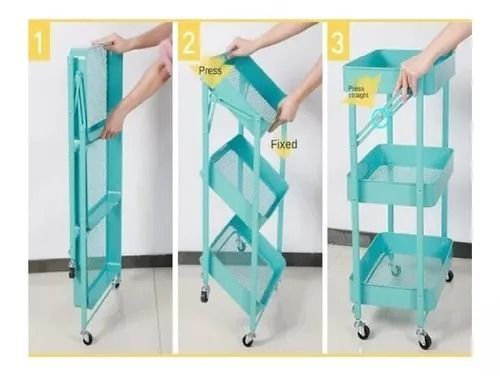 Caja Almacenamiento Organizador 3 Nivel plegable -3