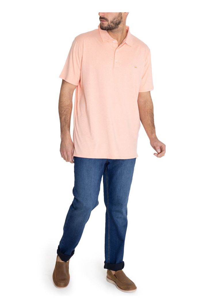 Polera Fibras Reciclada Naranja Frateli Hombre -7