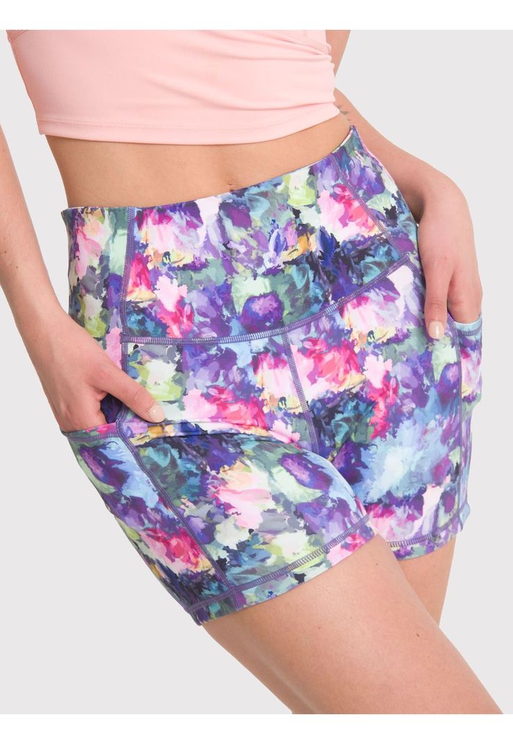 Short deportivo Mujer Soma Morado-5