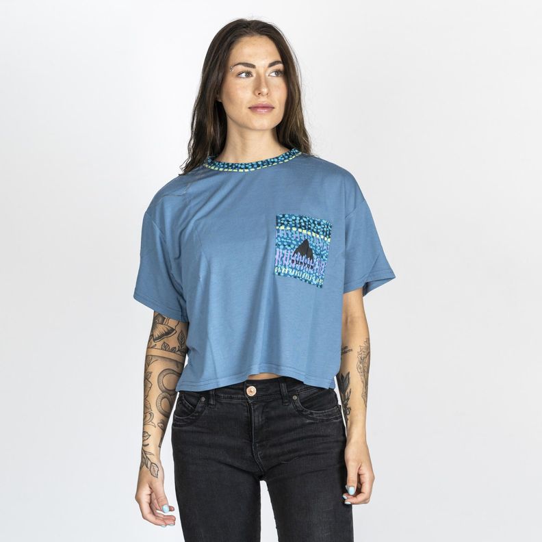 Polera M/C Mujer Mountain W Azul
