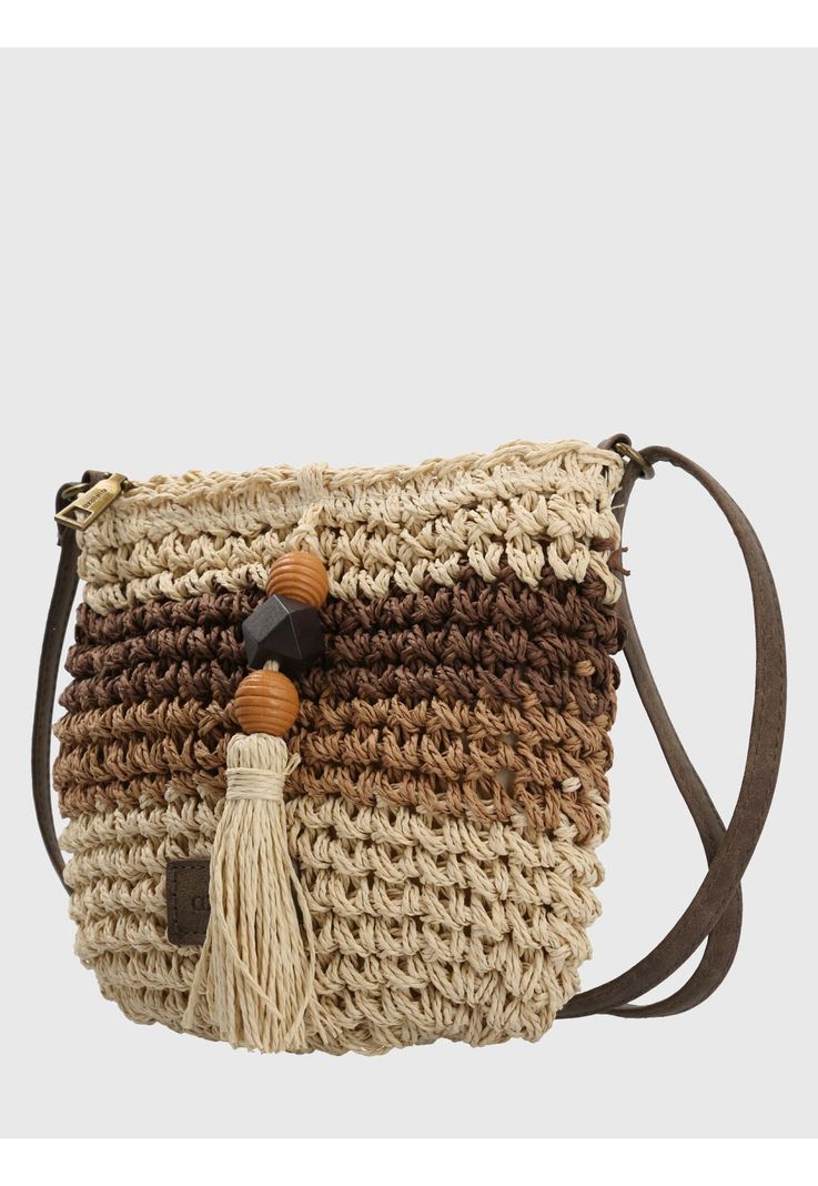 Cartera Sea Cross Beige Mujer-1