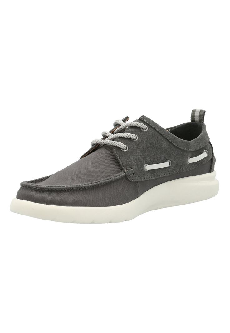 Mocasín Cuero Hombre Gaston Gris -4