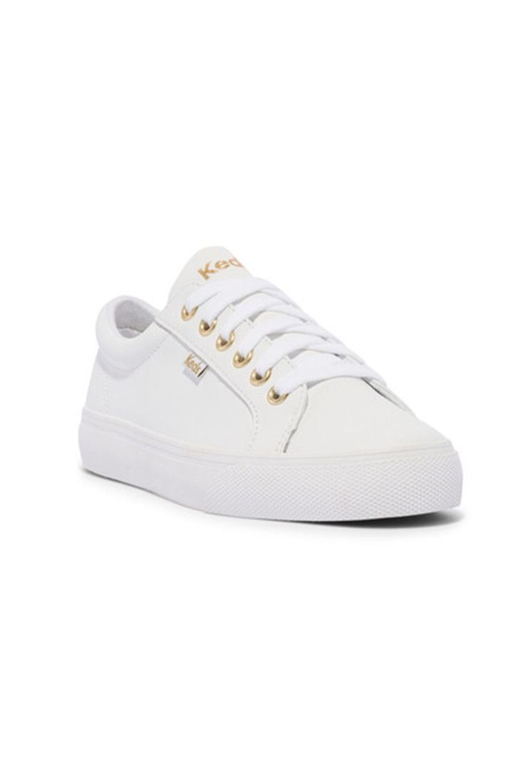 Zapatilla Cuero Blanca Mujer Jump Kick -3