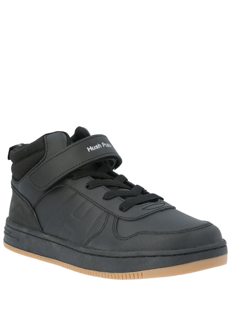 Zapatilla Escolar Twist High negro niño-3