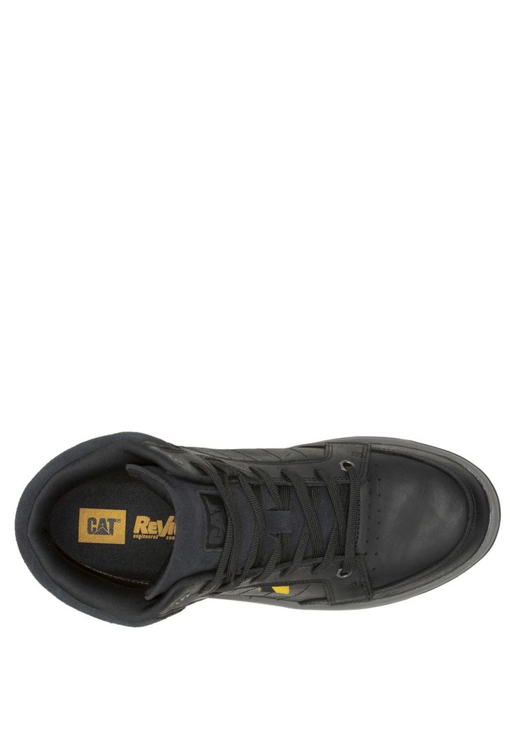 Zapatilla cuero con caña Apa Cush Mid Negro Hombre-6