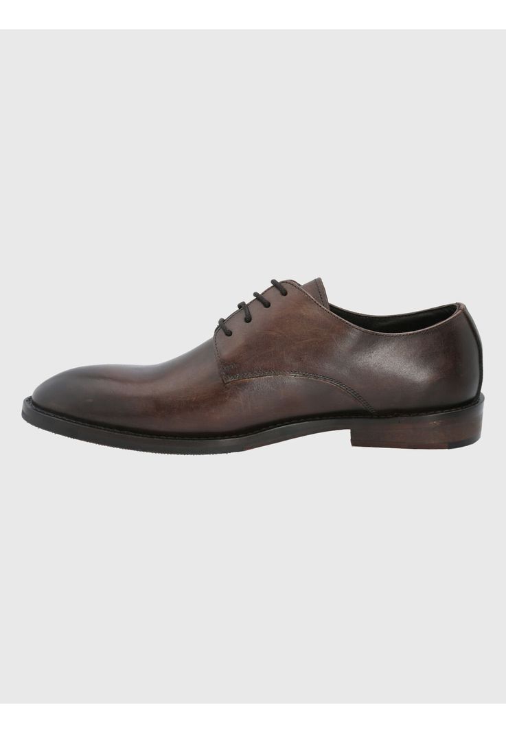 Zapato Cuero Café Oscuro Hombre Anola -3