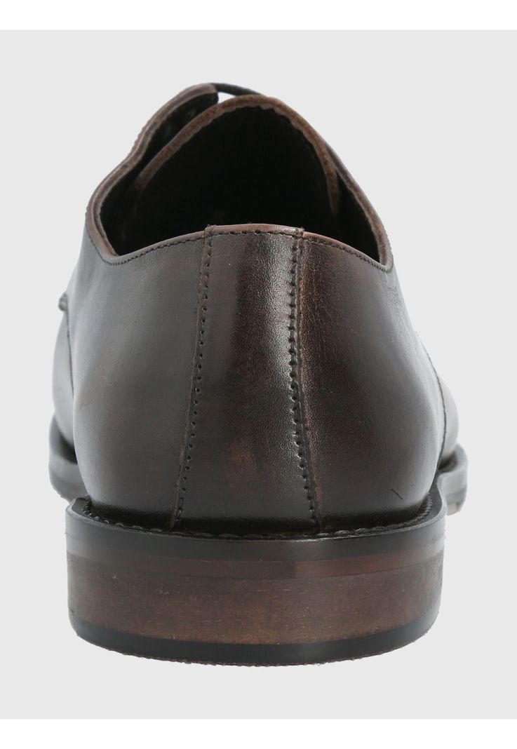 Zapato Cuero Café Oscuro Hombre Anola -4
