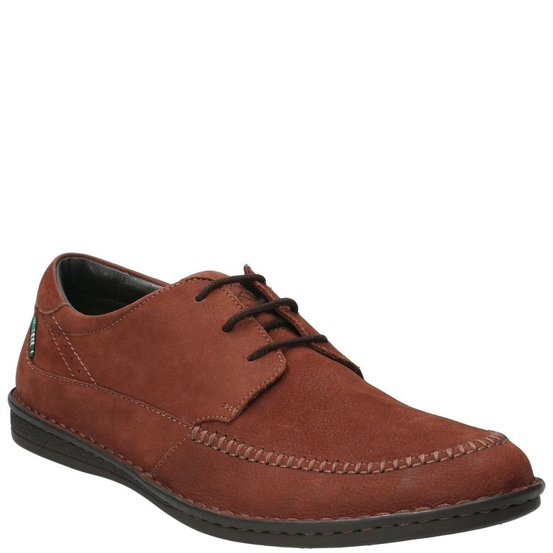 Zapato Cuero Hombre Combe Café-1