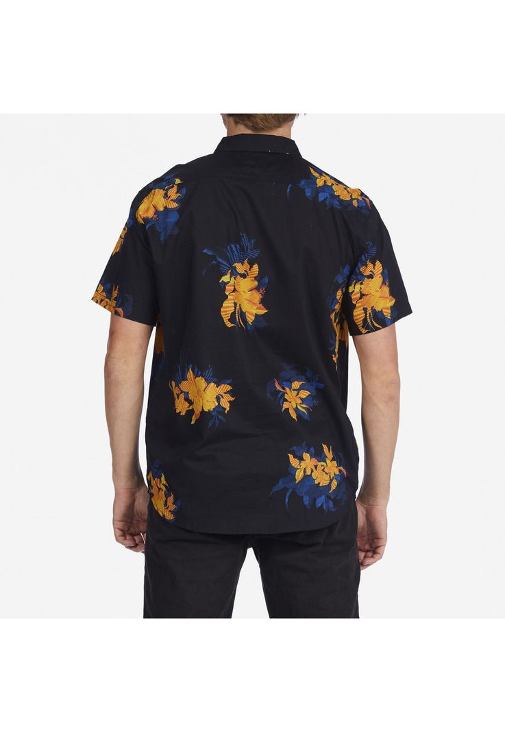 Camisa M/C Sundays Floral M Wvt Negro Hombre-1