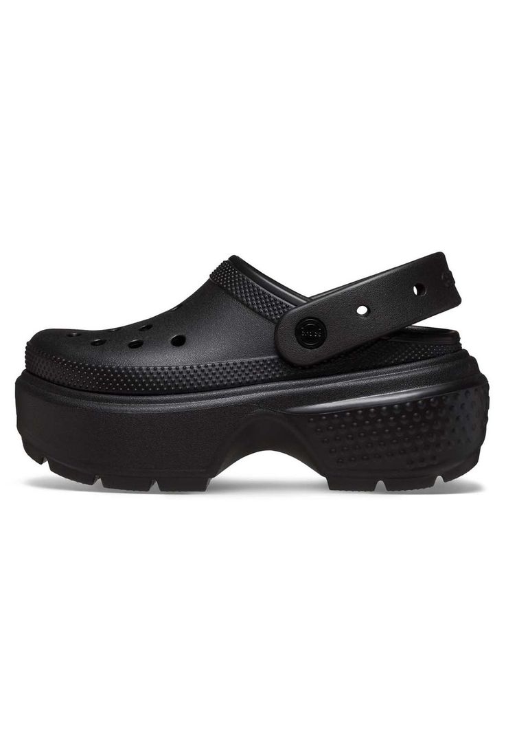 Zueco Mujer Stomp Clog Blk Verde-1
