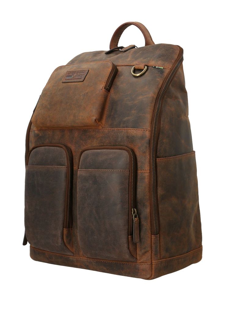 Mochila Cuero Hombre Oh Connor Back Chocolate-1