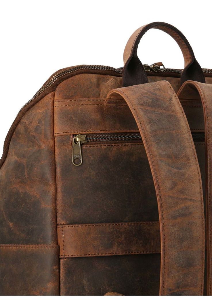 Mochila Cuero Hombre Oh Connor Back Chocolate-4