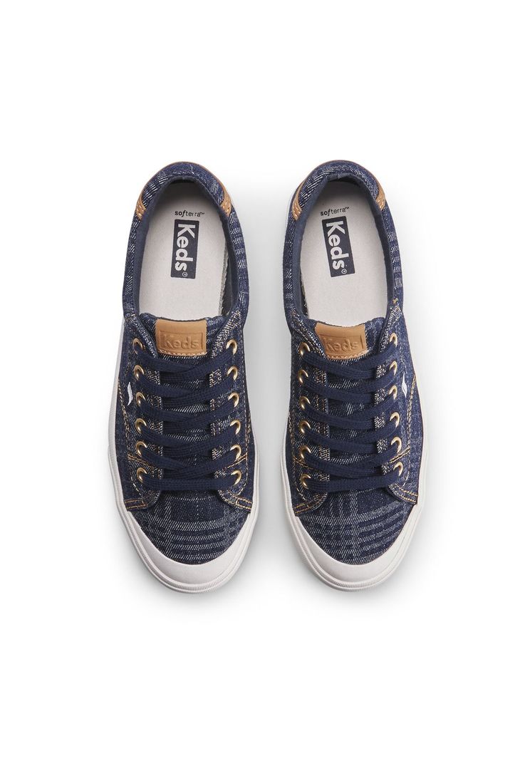 Zapatilla Mujer Crew Kick 75 Azul -2