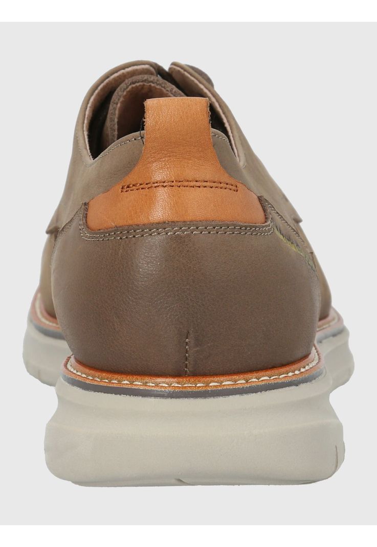 Zapato Cuero Taupe Hombre Rustic -5
