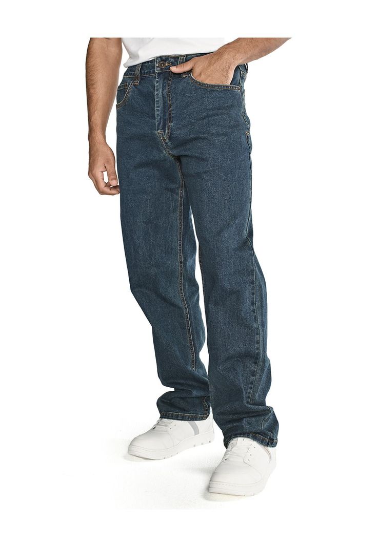 Jeans Triblend Casual Stretch Den Azul Hombre-6