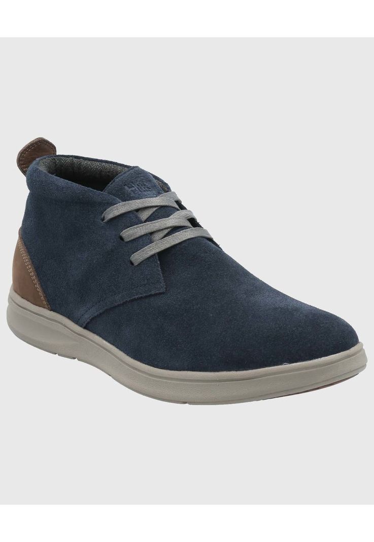 Botin Cuero Hombre Rudder Azul-0