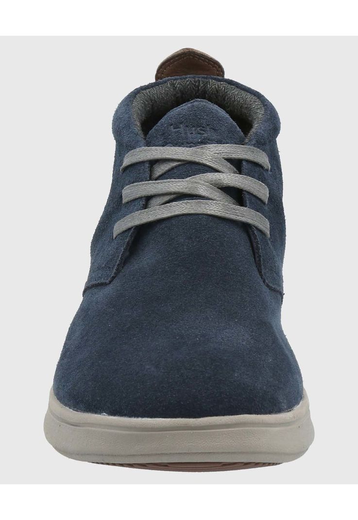 Botin Cuero Hombre Rudder Azul-3