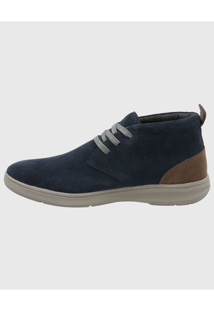 Botin Cuero Hombre Rudder Azul-5