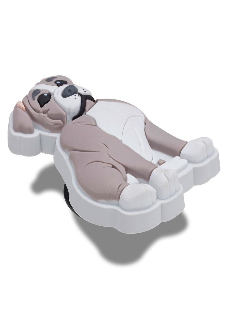 Jibbitz Crocs Perro Bulldog Gris-2