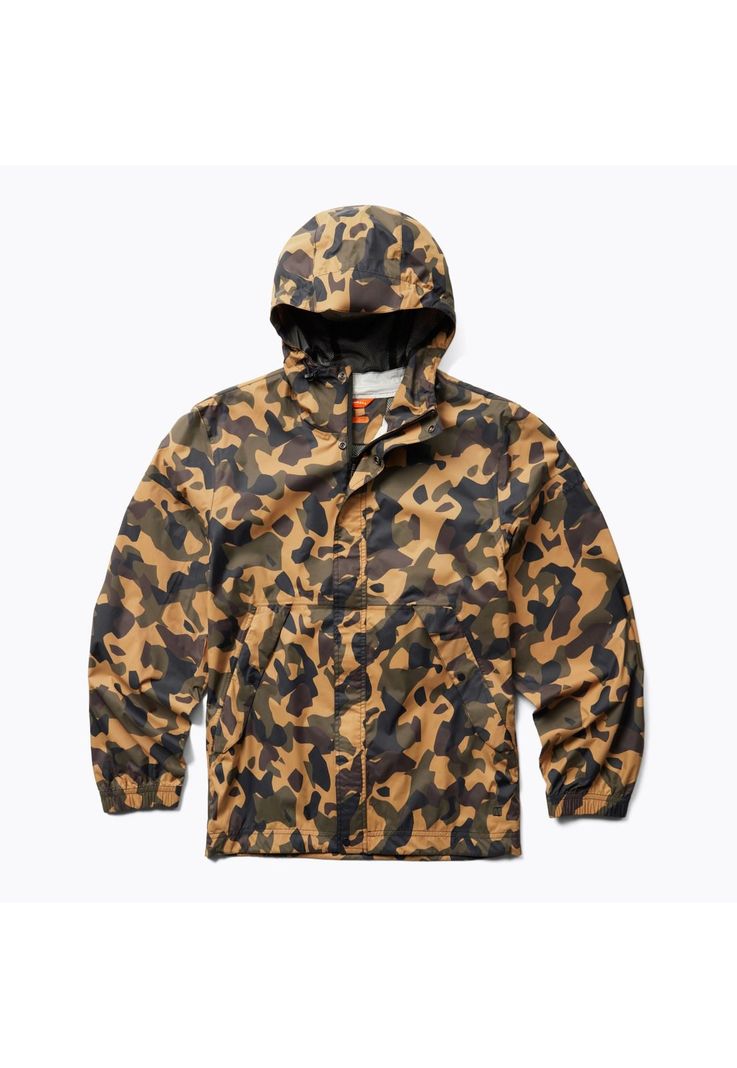 Impermeable Fallon Rain Shell Café Hombre-0