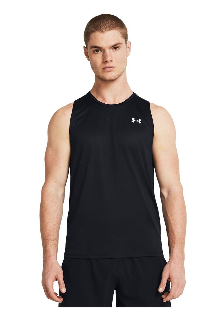 Polera sin mangas UA Tech hombre Negro-3