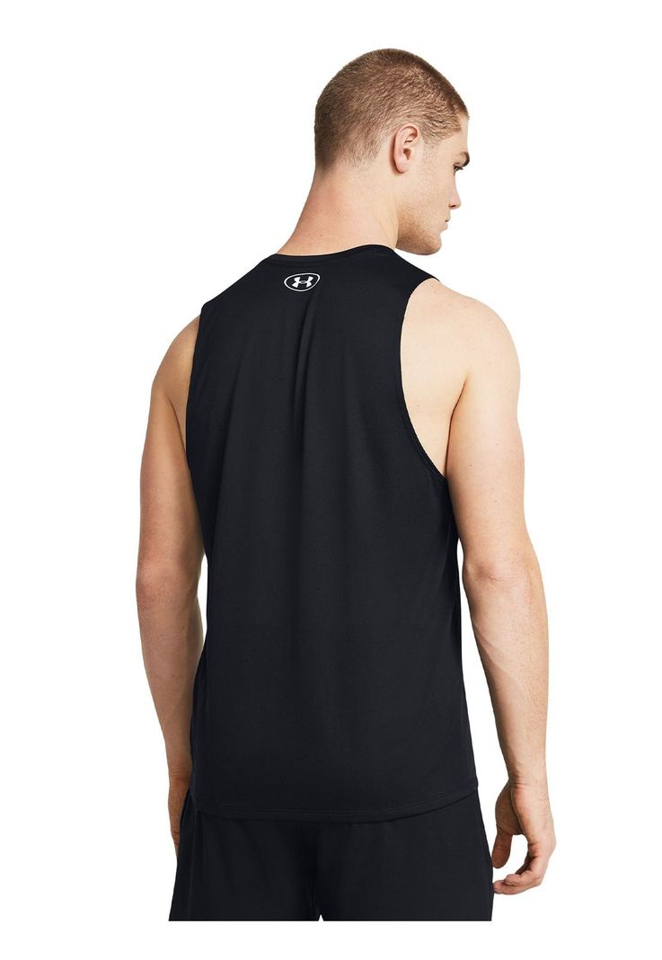 Polera sin mangas UA Tech hombre Negro-4